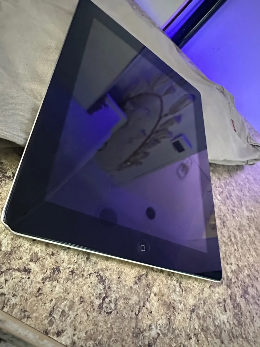 Apple Black Tablet with Home Button